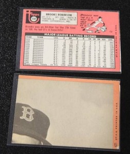 lot 119 image: 1969 Topps Brooks Robinson #421 & 550  Mid Grade or Better