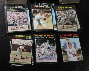 lot 125 image: 1971 Topps Baseball Card Lot  190 Cards Low Grade