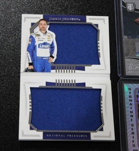 lot 135 image: Mixed Sports Card Autograph & Relic Lot  7 Cards w Jimmie Johnson Booklet 25