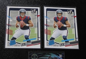 lot 137 image: 2023 Donruss & Illusions CJ Stroud Rookie Card Lot  3 Rookie Cards