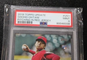 lot 139 image: 2018 Topps Update Shohei Ohtani #US1 Rookie Card PSA 9