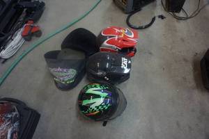 lot 123 image: 3 - HJC & Team Artic Full Face Shield MotorcycleSnowmobile Helmets