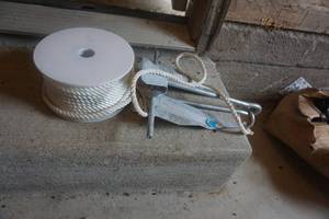 lot 143 image: Anchor With Spool of Anchor Rope