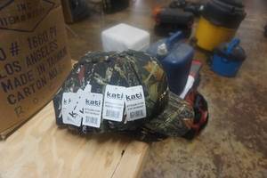 lot 292 image: Lot of Kati Caps Polarkraft Boats Logo Baseball Caps In Mossy Oak Break Up Camo