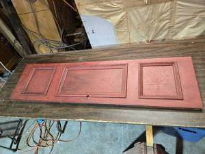 lot 55 image: Vintage Organ or Piano Panel with Intricate Carving