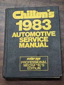 lot 63 image: Chiltons 1983 Automotive Service Manual Professional Mechanics Edition