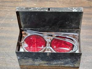 lot 90 image: Vintage Road Side Emergency Reflectors and Flags