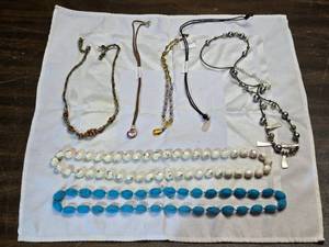 lot 164 image: Assorted Lot of Necklaces with Stone and Stone Like Charms