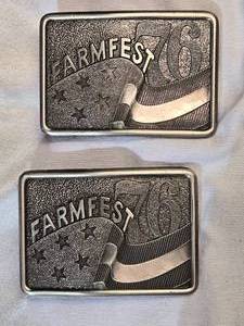 lot 171 image: Farmfest 76 Collectors Belt Buckles
