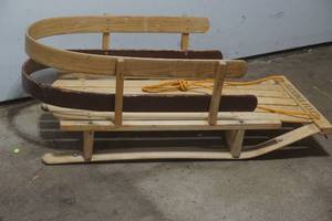 lot 157 image: Flexible flyer wood sled