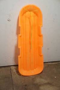 lot 158 image: Orange plastic sled
