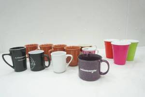 lot 226 image: Threshold and other mugs