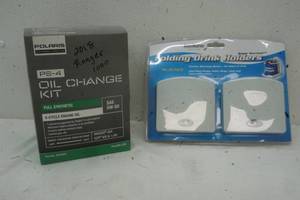 lot 241 image: Oil change kit and drink holders
