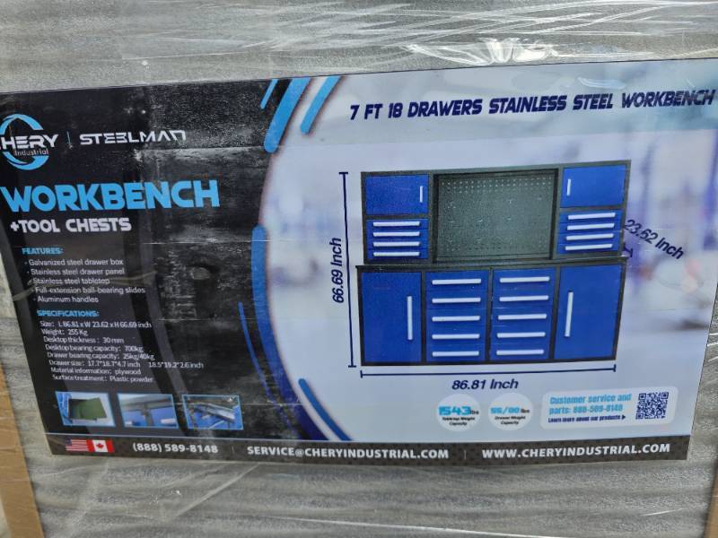 Steelman Work Bench 7FT- 18D Blue