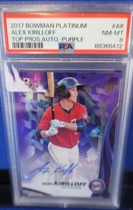 AUTOGRAPHED & NUMBERED ALEX KIRLLOFF CARD