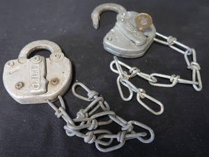 RARE SET OF RAILROAD LOCKS