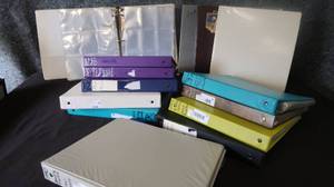 HUGE AMOUNT OF CARD PROTECTIVE PAGES.WITH BINDERS.