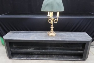 LONG BIG SCREEN STAND AND LAMP