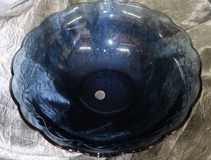 NAVY BLUE FANTASIA SERVING BOWL