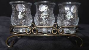 PRINCESS HOUSE VOTIVE HOLDERS AND CADDY