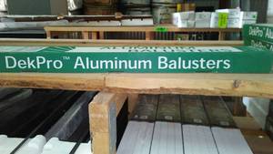 lot 898 image: Dek Pro Aluminum Balusters (3 Pkgs 10 ea.).