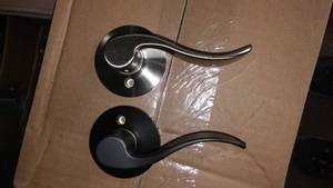 lot 858 image: Schlage Non-Turning Lever Handle (3)