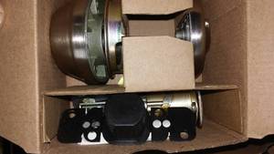 lot 860 image: Kwikset Deadbolt and More. Door Pulls (3)