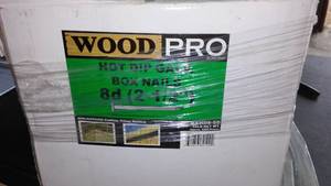 lot 881 image: Wood Pro Hot Dip Galv. 8D  50 Lbs Nails.