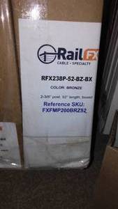 lot 672 image: Rail FX Posts (6) Bronze, 2 38 x 52 in.