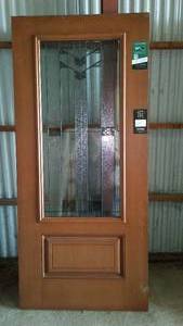 lot 989 image: Bayer 36 in. Slab Exter. Door.