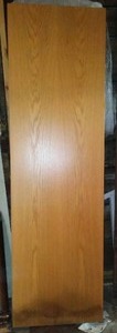 lot 691 image: Oak Slab Interior Doors (4) and Prehung 28 in. Interior Door.
