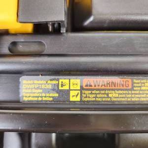 lot 1 image: DeWalt DWFP1838 Narrow Crown Stapler 18GA
