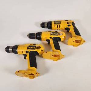 lot 10 image: Lot Of 3 Drills, DW991 14.4V 38, DW990 14.4 12, DW971 12V 38