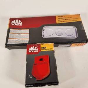 lot 14 image: Mac MAGTRAY-3 Triple Magnetic Parts Tray, Mac MDMC Drop Magnetic Cup