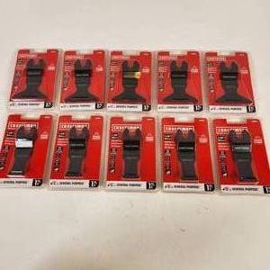 lot 26 image: Lot Of 10 New Craftsman Multi Tool Blade 5, 2 12 and 5, 1 18