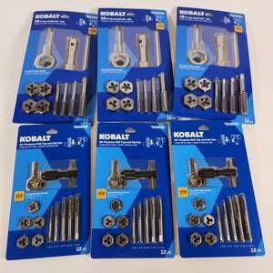 lot 29 image: Lot Of 6 Kobalt Tap & Die Sets