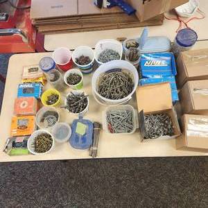 lot 39 image: Bin full of All Different Kinds of Nail