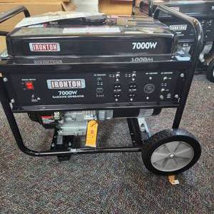 lot 58 image: Share NEW IRONTON 7000W Generator MSRP of $995 No Reserve