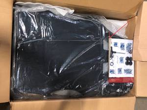 Gaming Chair Computer Chair with Footrest and Lumbar Support for Office or Gaming, Black Customer Returns See Pictures