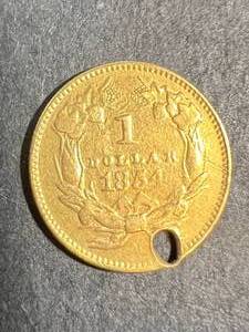 1854 US GOLD DOLLAR