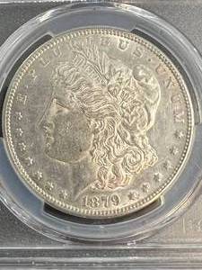 1879-S US MORGAN SILVER DOLLAR PCGS AU DETAIL