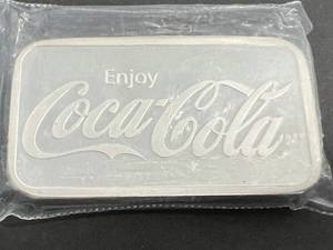 5 TROY OZ .999 FINE SILVER COCA COLA BAR