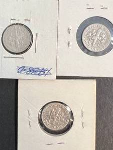 3 US ROOSEVELT SILVER DIMES