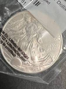 2009 AMERICAN SILVER EAGLE 1 TROY OZ .999 FINE SILVER UNC