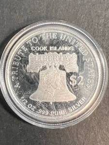 � TROY OZ .999 FINE SILVER DOUBLE EAGLE ROUND IN AIRTITE
