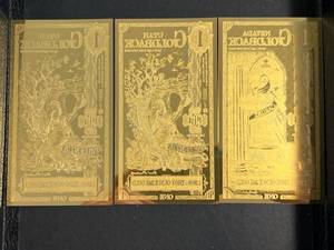 3 UTAH GOLDBACKS 11000TH TROY OZ 24K GOLD