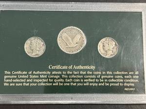 LIBERTY COIN COLLECTION 3 COIN SET