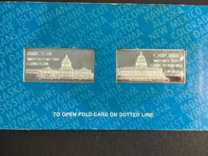 2 TROY OZ .999 FINE SILVER THE OFFICIAL INGOTS OF THE US