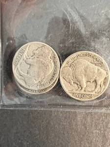3 US BUFFALO NICKELS WITH CERTIFICATE