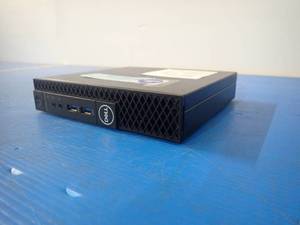 lot 16 image: OptiPlex 3070 Micro PC &nbspINTEL(R) CORE(TM) I5-8500T CPU  2.10GHZ  8GB DDR4 SDRAM  500GB HD  NO OS  Includes power cable &nbspHas wifi card, no antenna. Faceplate cracked open
